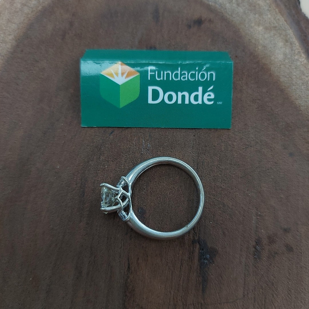 ANILLITO ORO, ORO BLANCO 18 K 4.3 GRMS (SEMINUEVO)