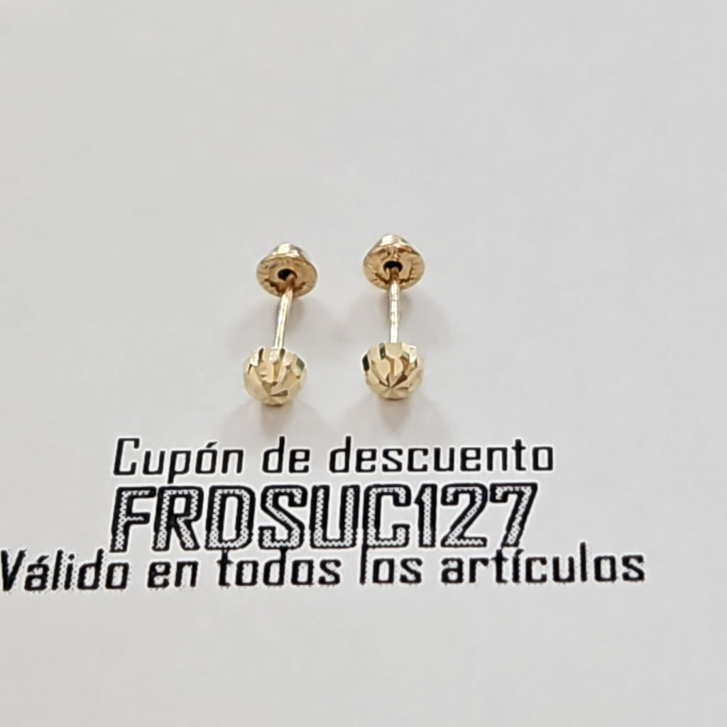 BROQUELES BROQUEL FIG HONGO 14K 0.17 GR (NUEVO)