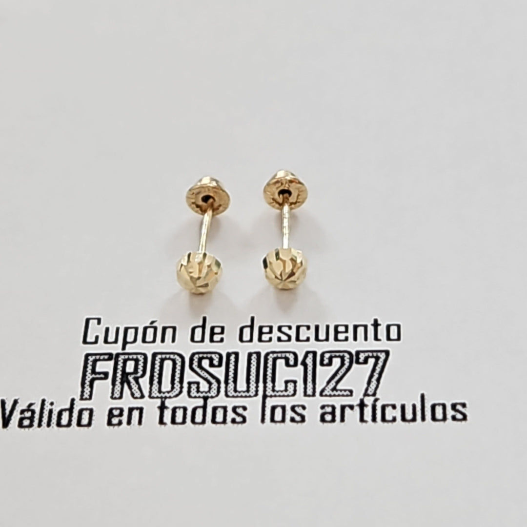 BROQUELES BROQUEL FIG HONGO 14K 0.17 GR (NUEVO)