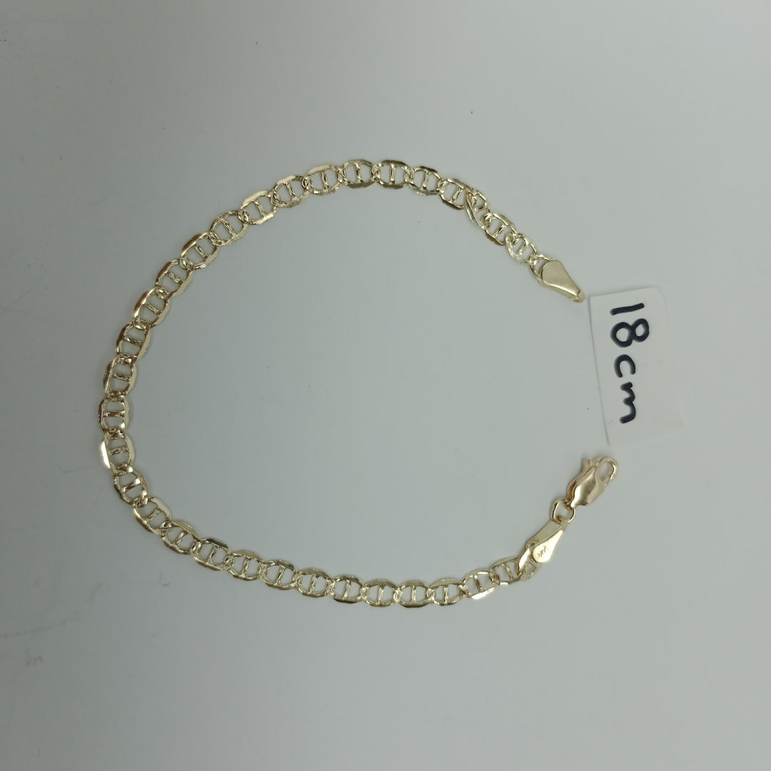 PULSERA GUCHI 14K 18 CM 3.3 GR (NUEVO)