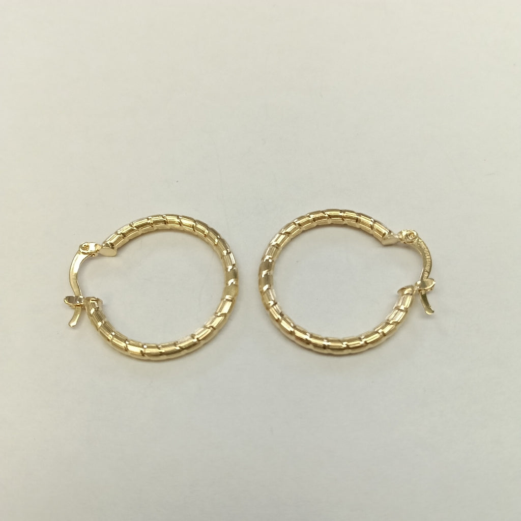 ARETES ARRACADAS LABRADAS 14K 3.2 GR (NUEVO)
