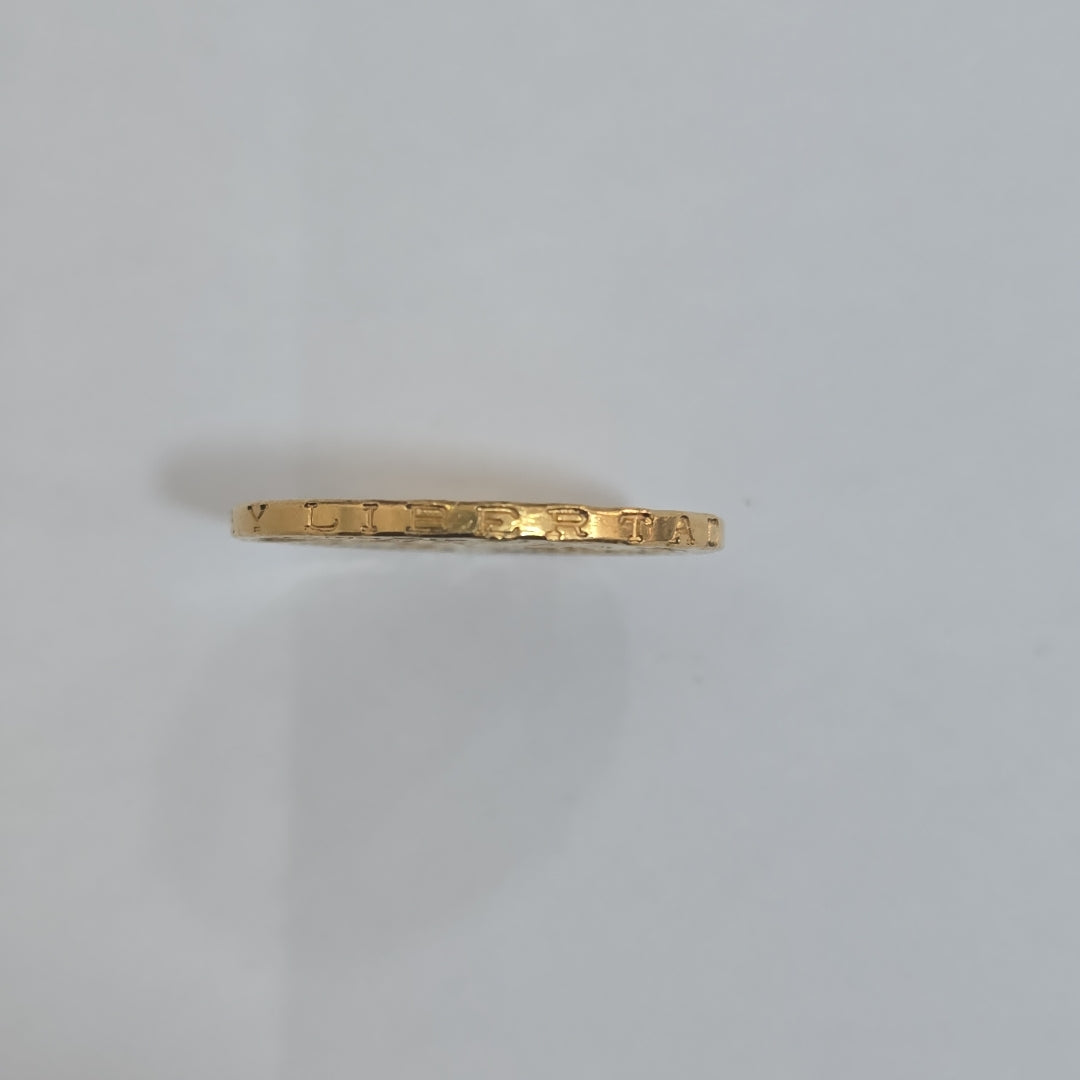 K1 41.6 GRMS 21 K IDENTIFICACIÓN MONEDA NOMINATIVA MATERIALES ORO CANTI (SEMINUEVO)