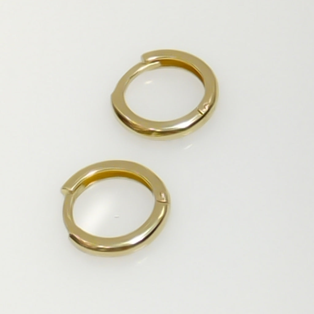 ARETES ARRACADAS LISAS 10K 1.2 GR (NUEVO)