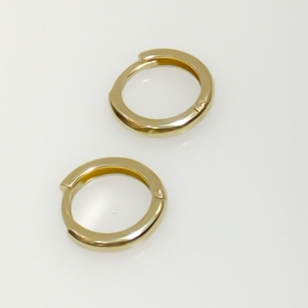 ARETES ARRACADAS LISAS 10K 1.2 GR (NUEVO)