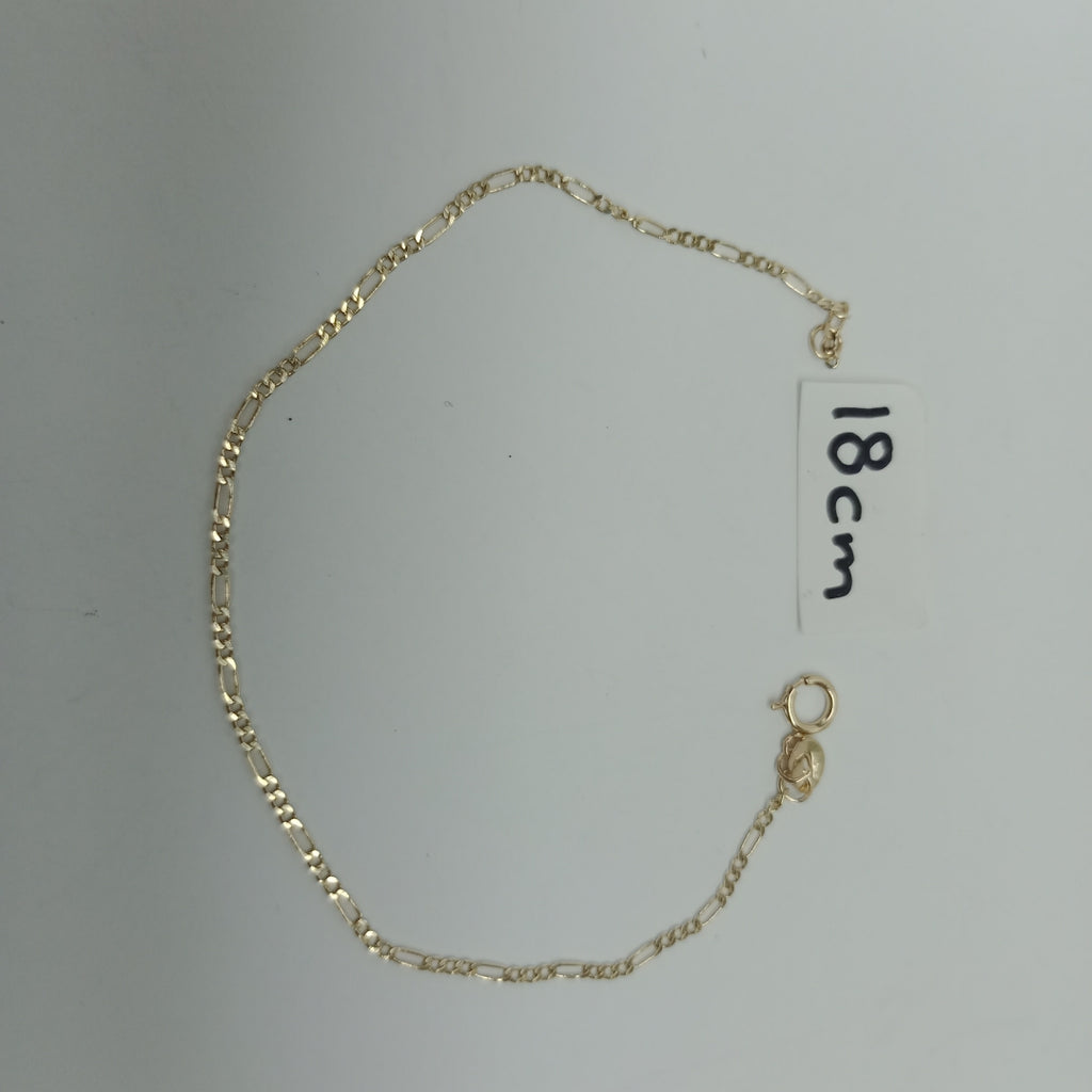 PULSERA 3X1 14K 18 CM 1 GR (NUEVO)