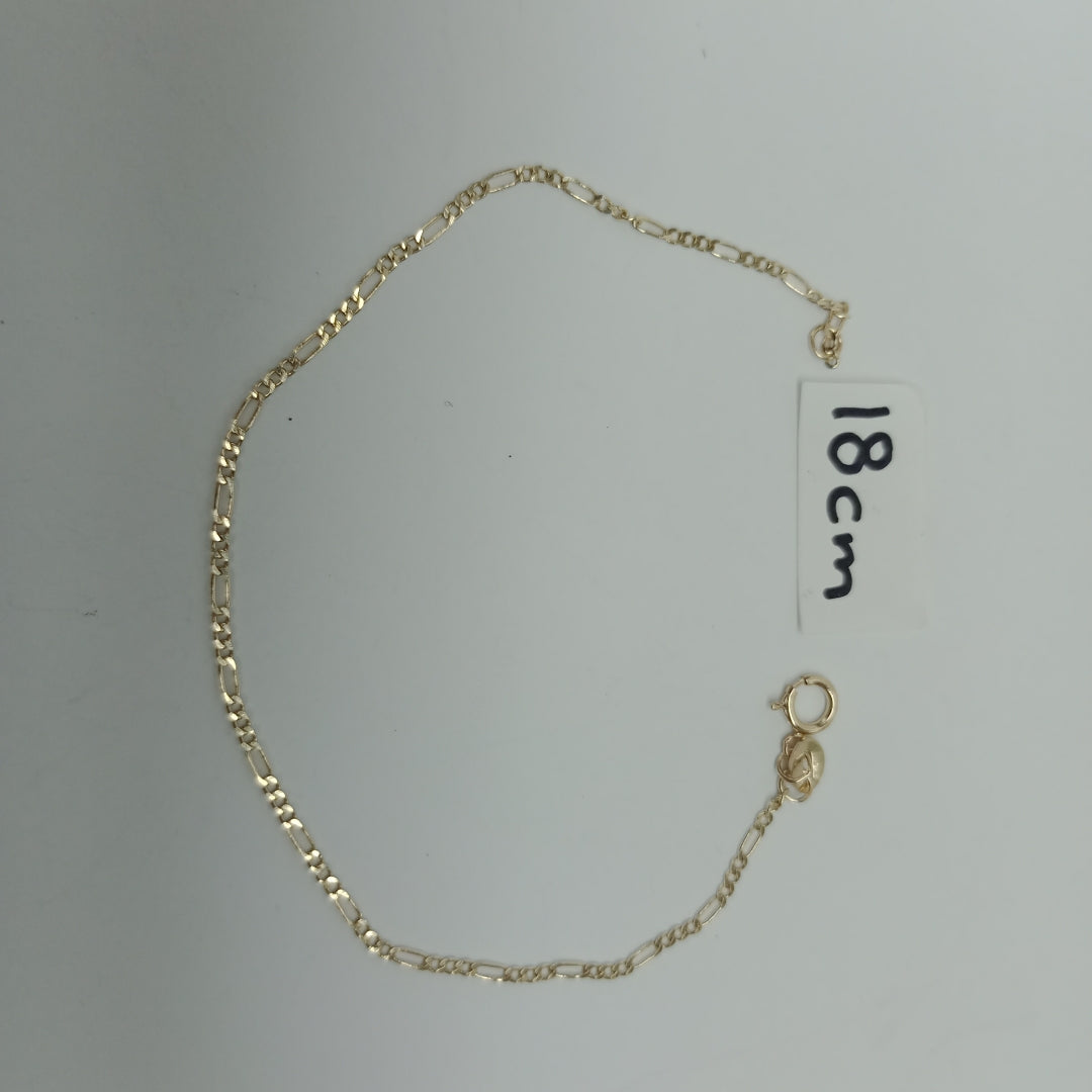 PULSERA 3X1 14K 18 CM 1 GR (NUEVO)