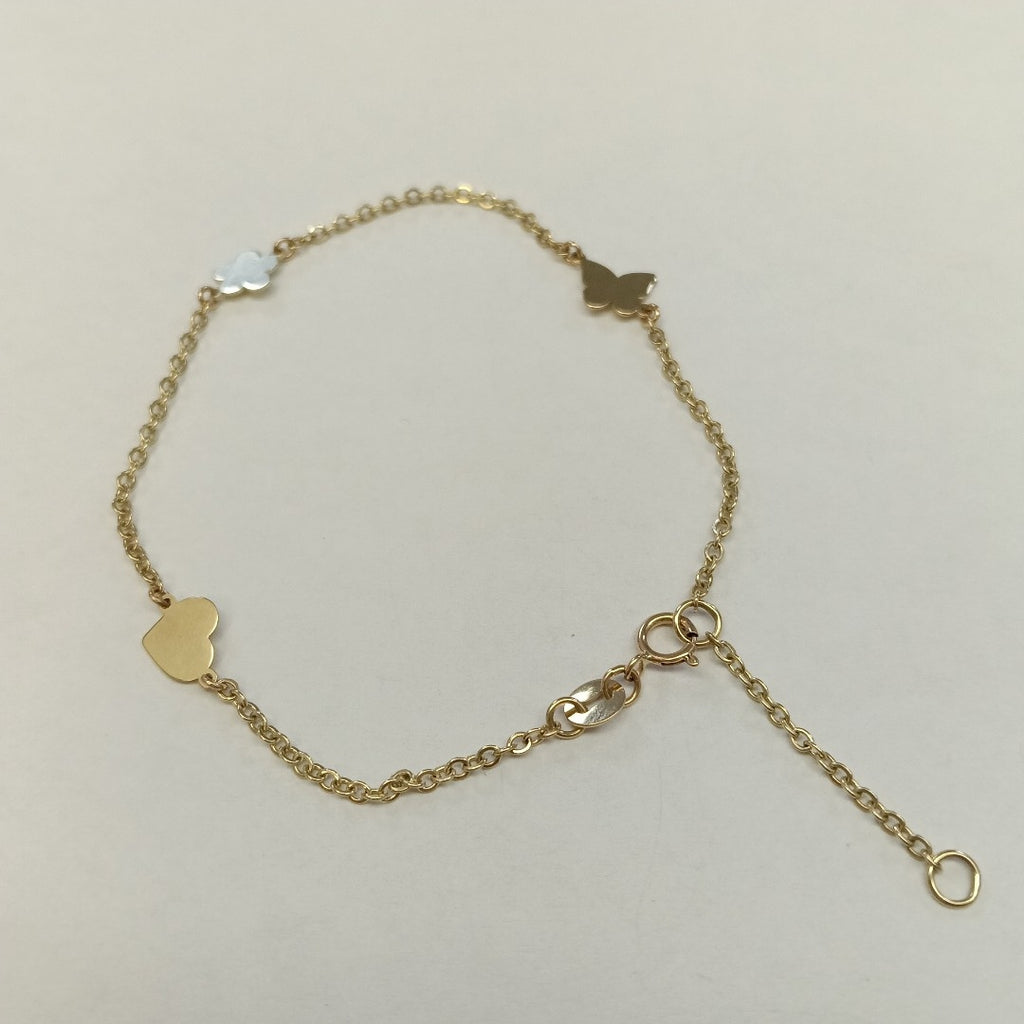 PULSERA ESPECIAL C FIGURAS 14K 18 CM 1.7 GR (NUEVO)