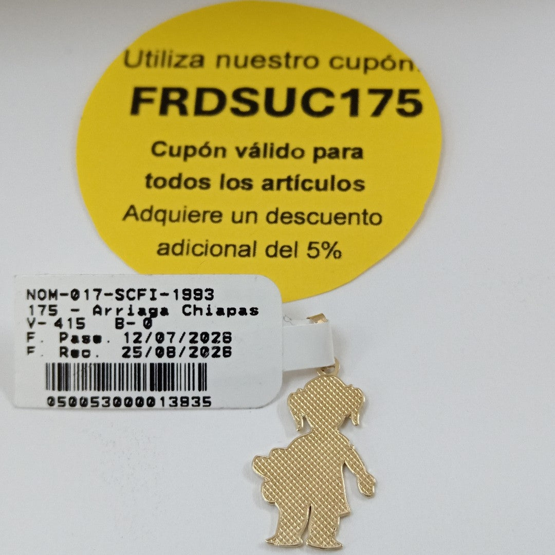 DIJE NIÑA 10K 1 GR (NUEVO)