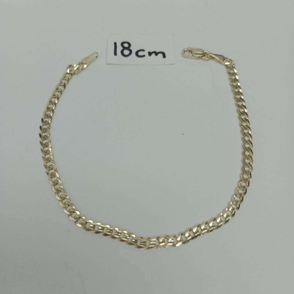 PULSERA BARBADA 14K 18 CM 3.2 GR (NUEVO)