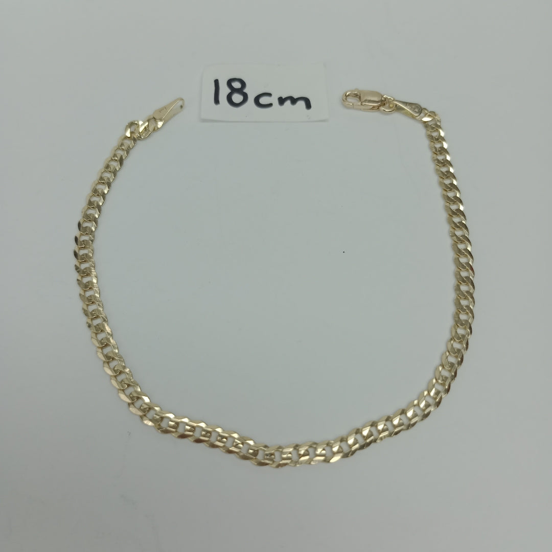 PULSERA BARBADA 14K 18 CM 3.2 GR (NUEVO)