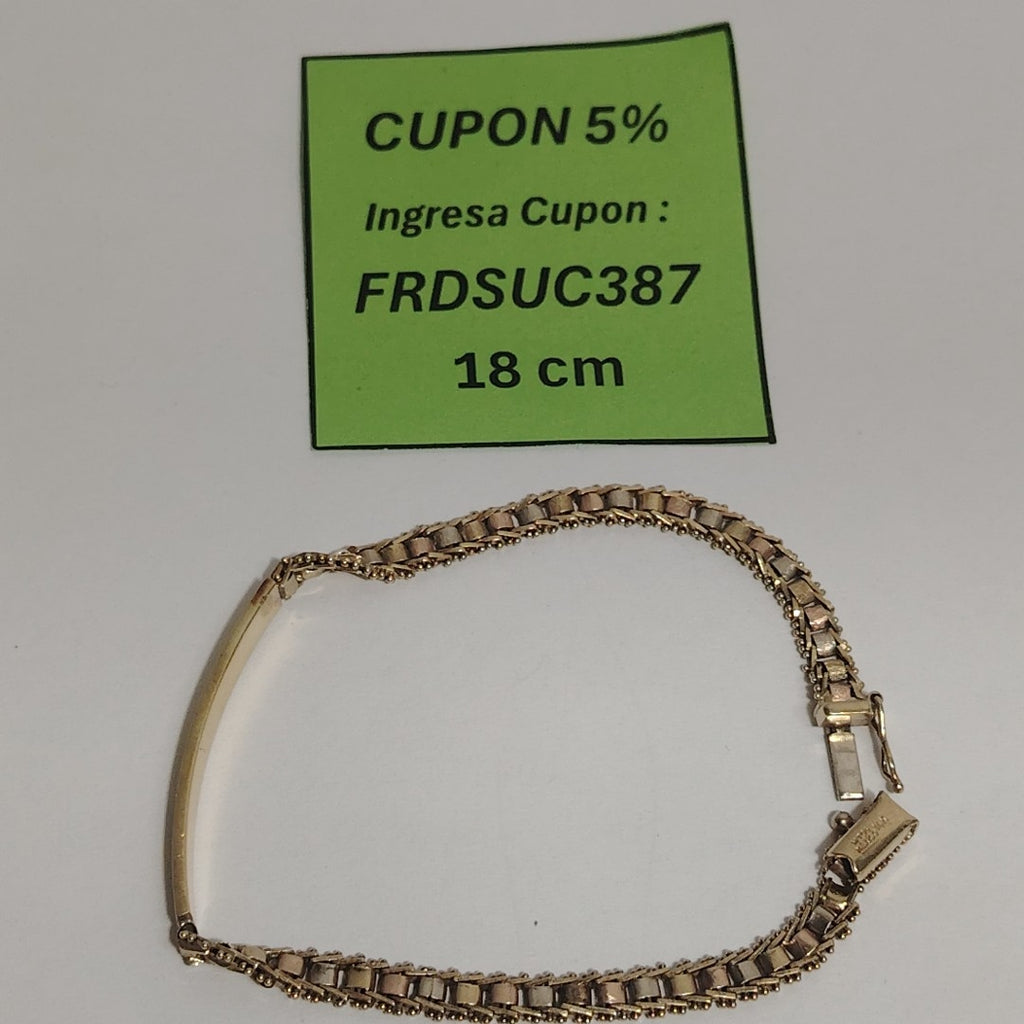 ESCLAVA ORO COMBINADO 14 K 5,20 GRMS (SEMINUEVO)