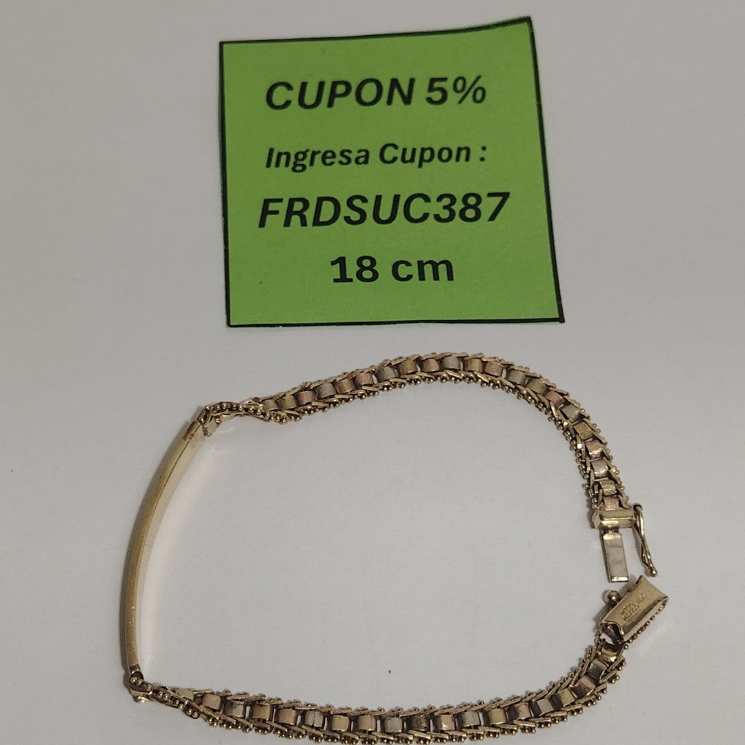 ESCLAVA ORO COMBINADO 14 K 5,20 GRMS (SEMINUEVO)