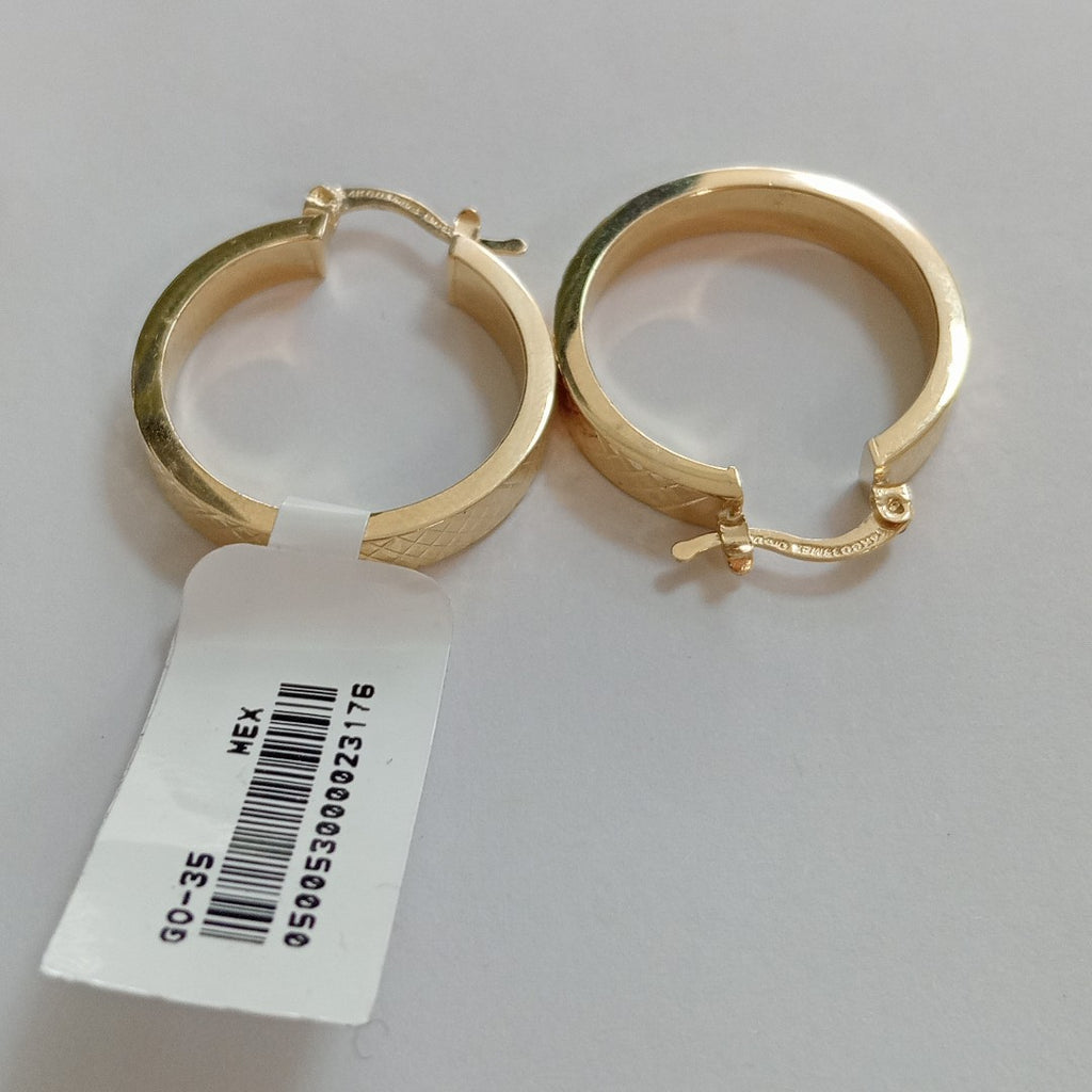 ARETES TEJIDO ARRACADAS FACETADAS 14K 2.9 GR (NUEVO)