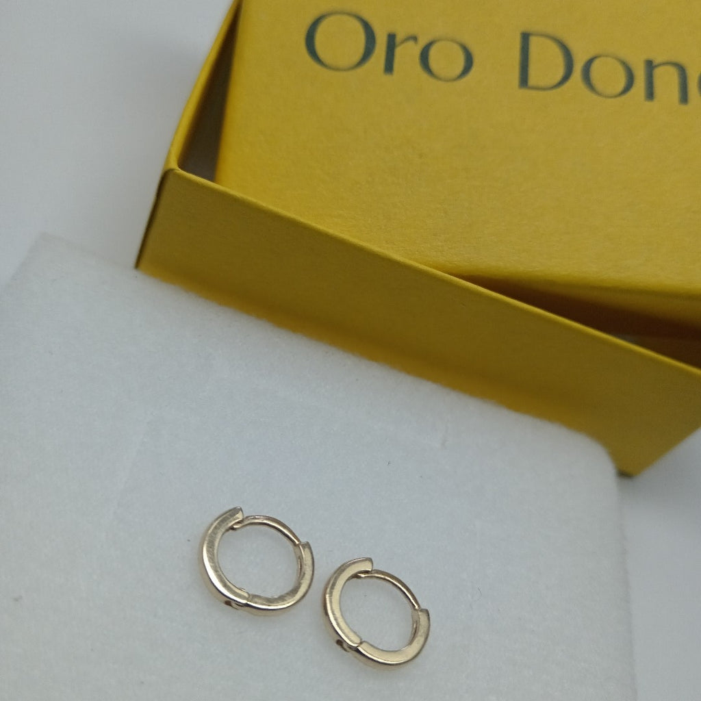 ARETES HUGGIE 14K 1.3 GR (NUEVO)
