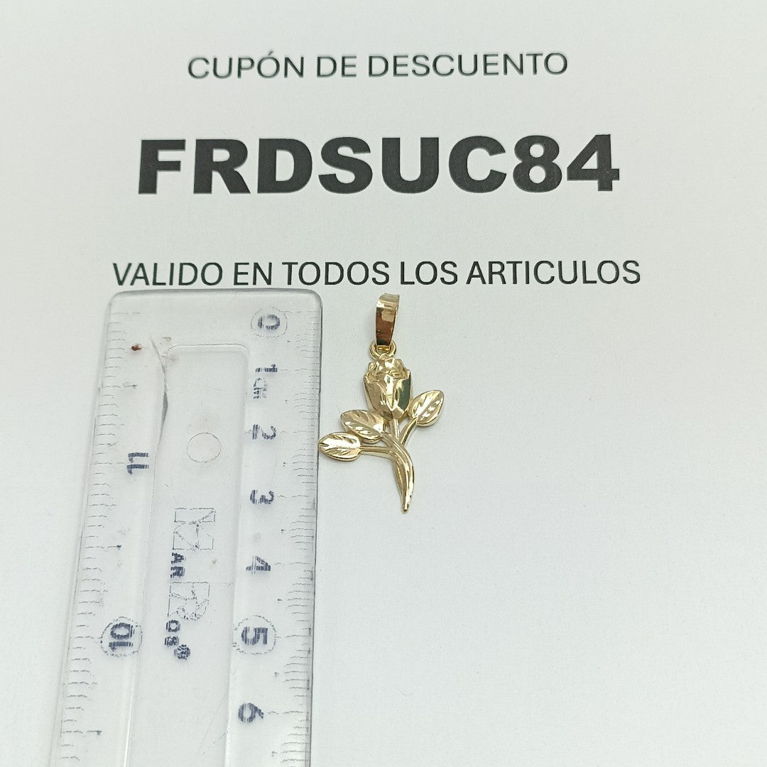 DIJE ROSA 10K 1.4 GR (NUEVO)
