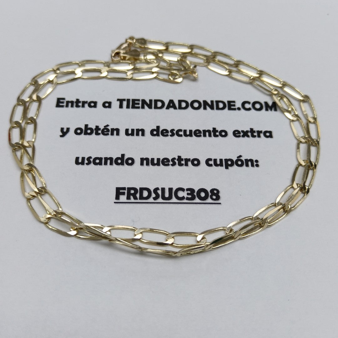 CADENA ESLABON 14K 60 CM 11.7 GR (NUEVO)