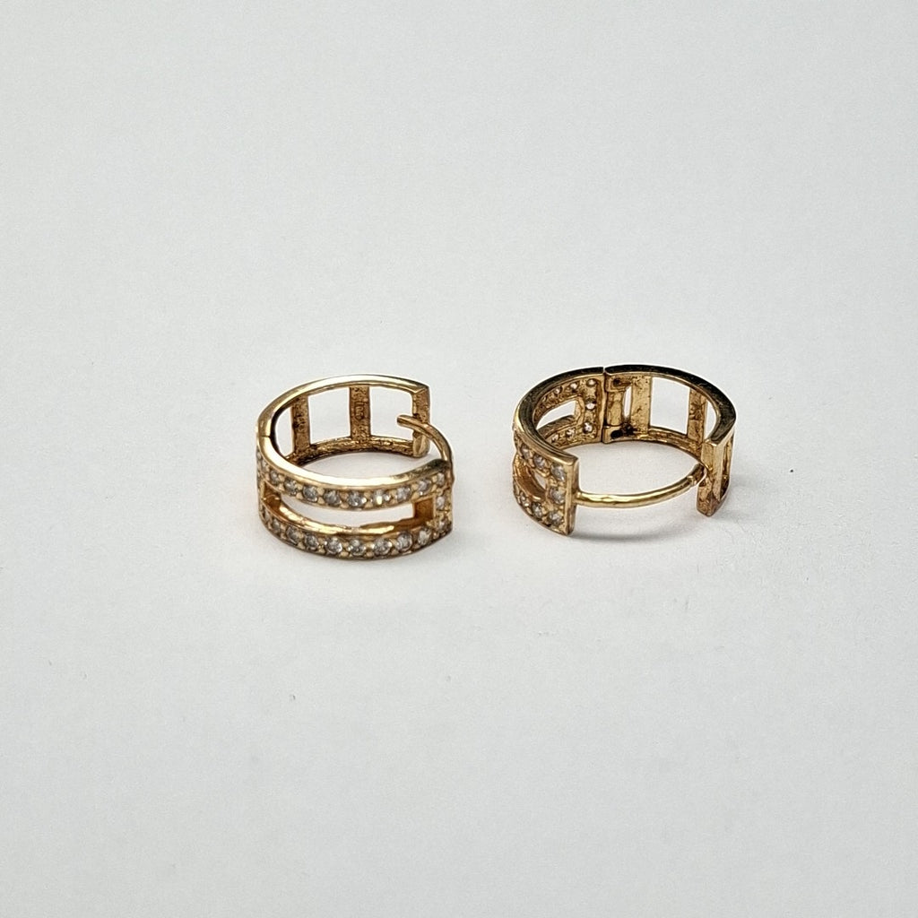 ARRACADAS PAR ORO 14 K 2.5 GRMS (SEMINUEVO)