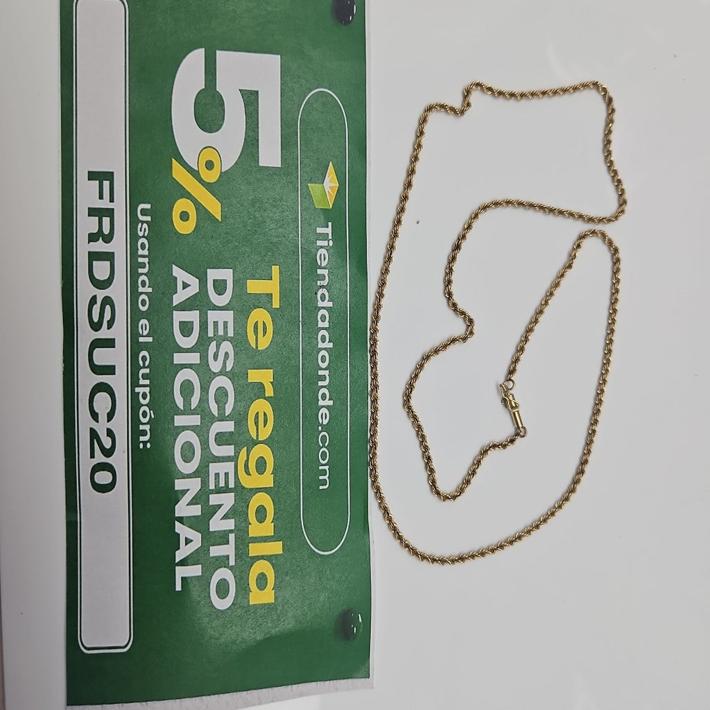 CADENA ORO 14 K 9,90 GRMS (SEMINUEVO)