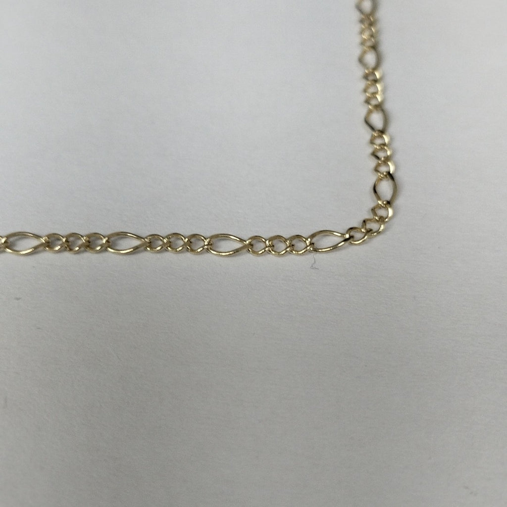 CADENA GARGANTILLA 3X1 CON ESFERAS COMBINADAS 14K 45 CM 3.1 GR (NUEVO)