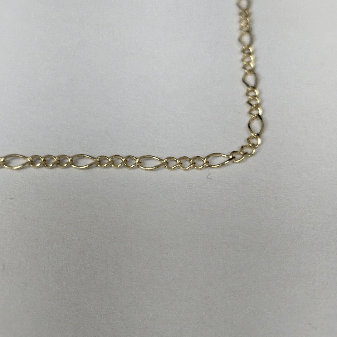 CADENA GARGANTILLA 3X1 CON ESFERAS COMBINADAS 14K 45 CM 3.1 GR (NUEVO)