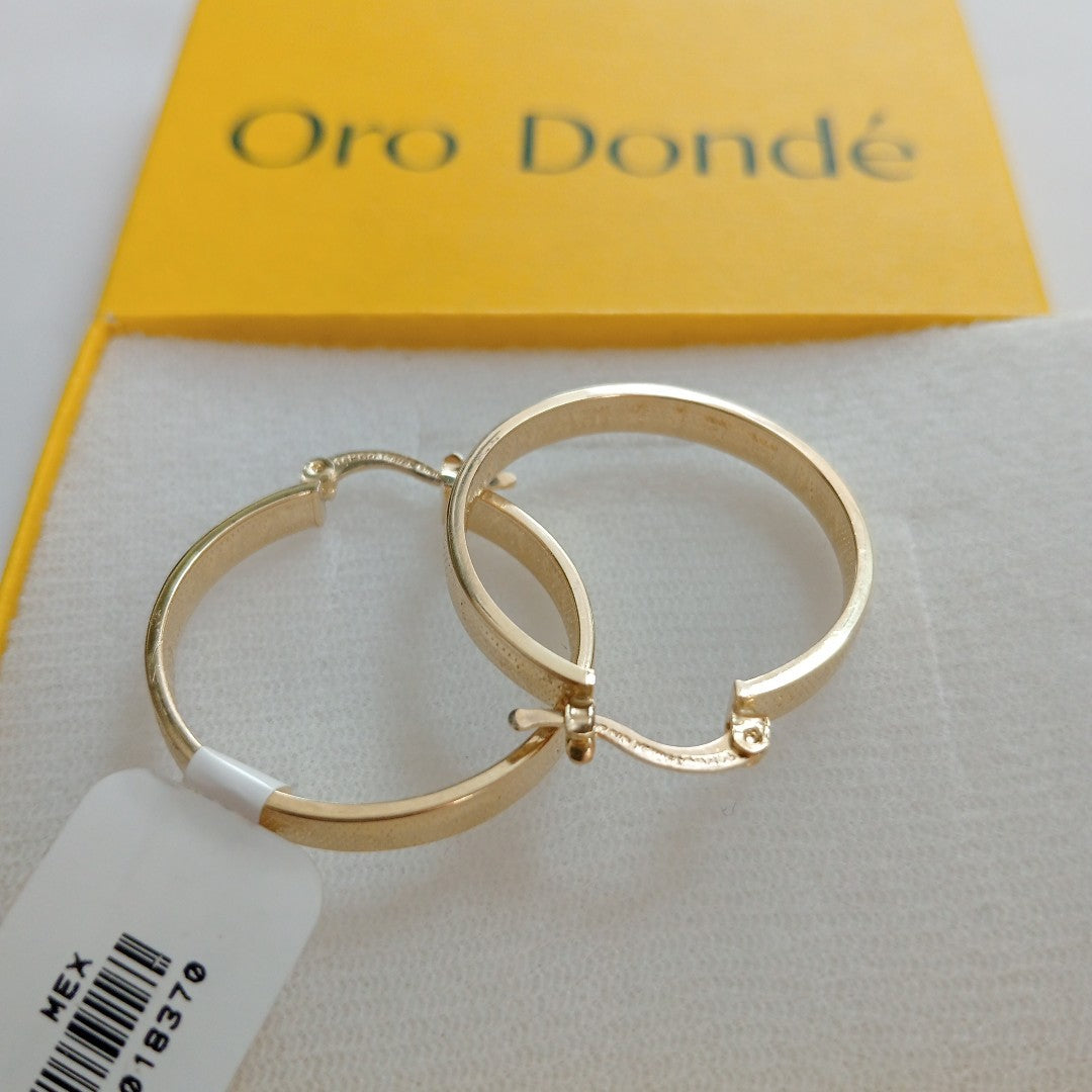 ARETES ARRACADAS TROQUELADA 14K 2.7 GR (NUEVO)