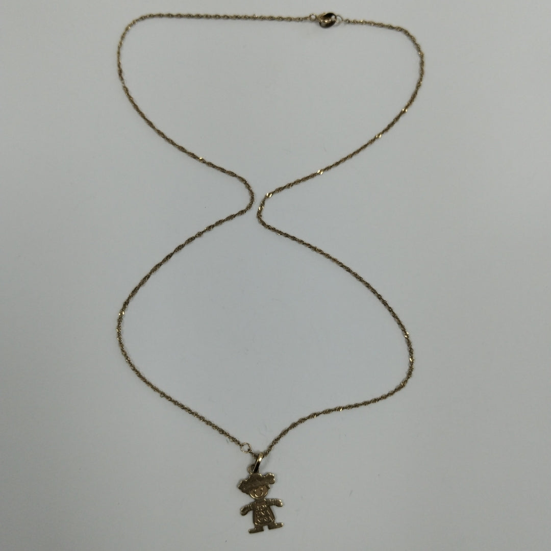 CADENA, DIJE ORO 10 K 1.7 GRMS (SEMINUEVO)