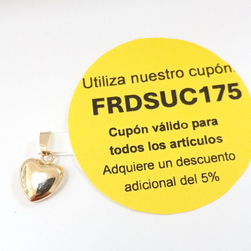 DIJE CORAZON 10K 0.7 GR (NUEVO)