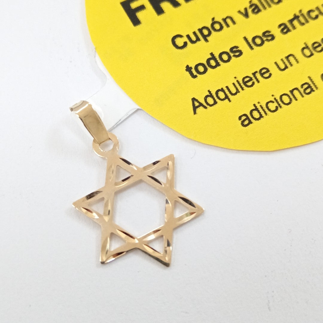 DIJE TEJIDO ESTRELLA DE DAVID 14K 0.5 GR (NUEVO)