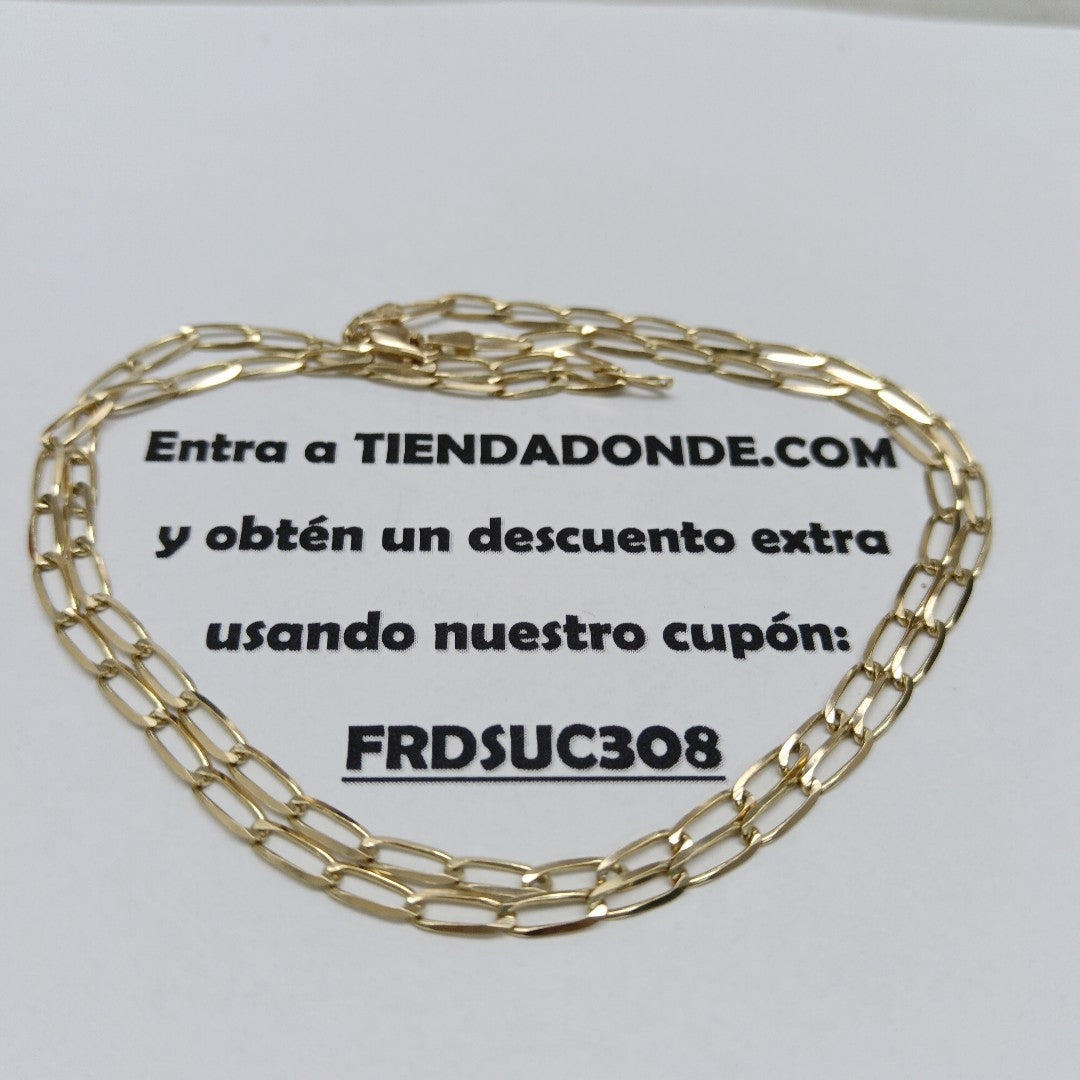 CADENA ESLABON 14K 55 CM 6.5 GR (NUEVO)