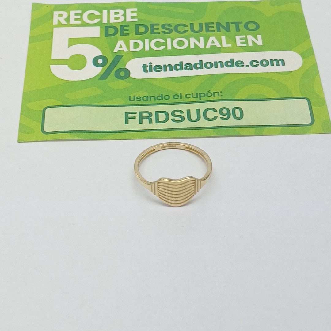 ANILLOS CORAZON 14K TALLA 8 1.8 GR (NUEVO)