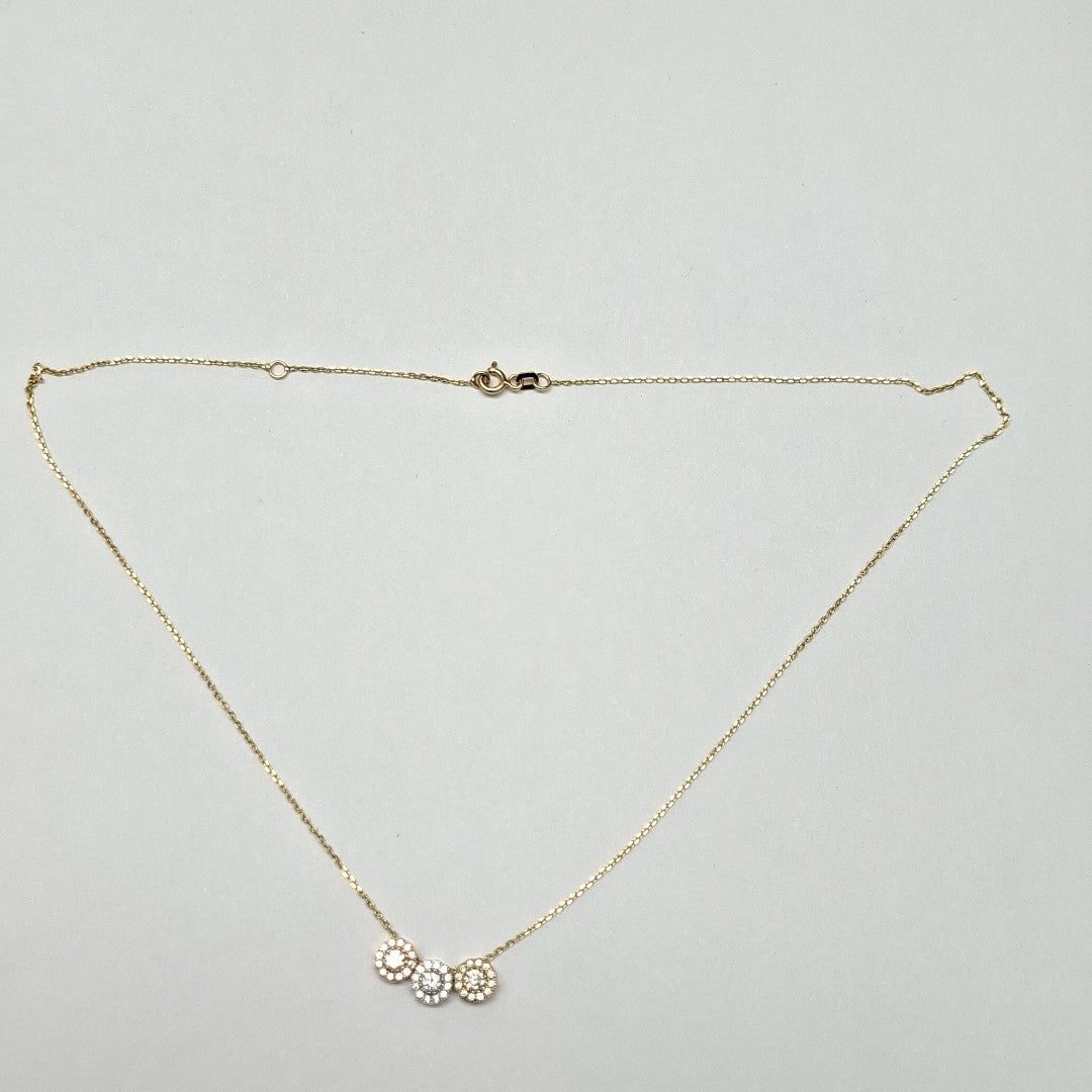 GARGANTILLA ORO COMBINADO 14 K 3 GRMS (SEMINUEVO)