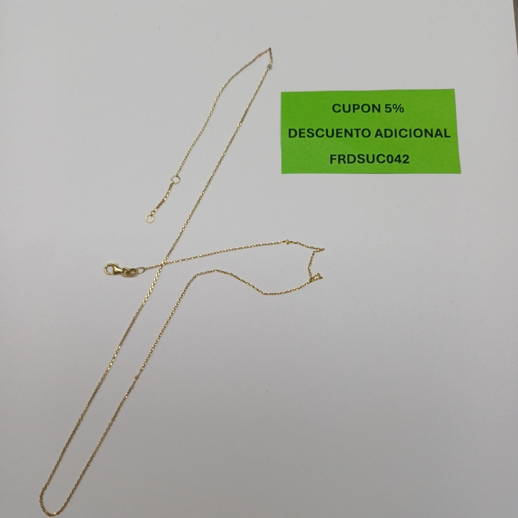 CADENA ORO 14 K 1.4 GRMS (SEMINUEVO)