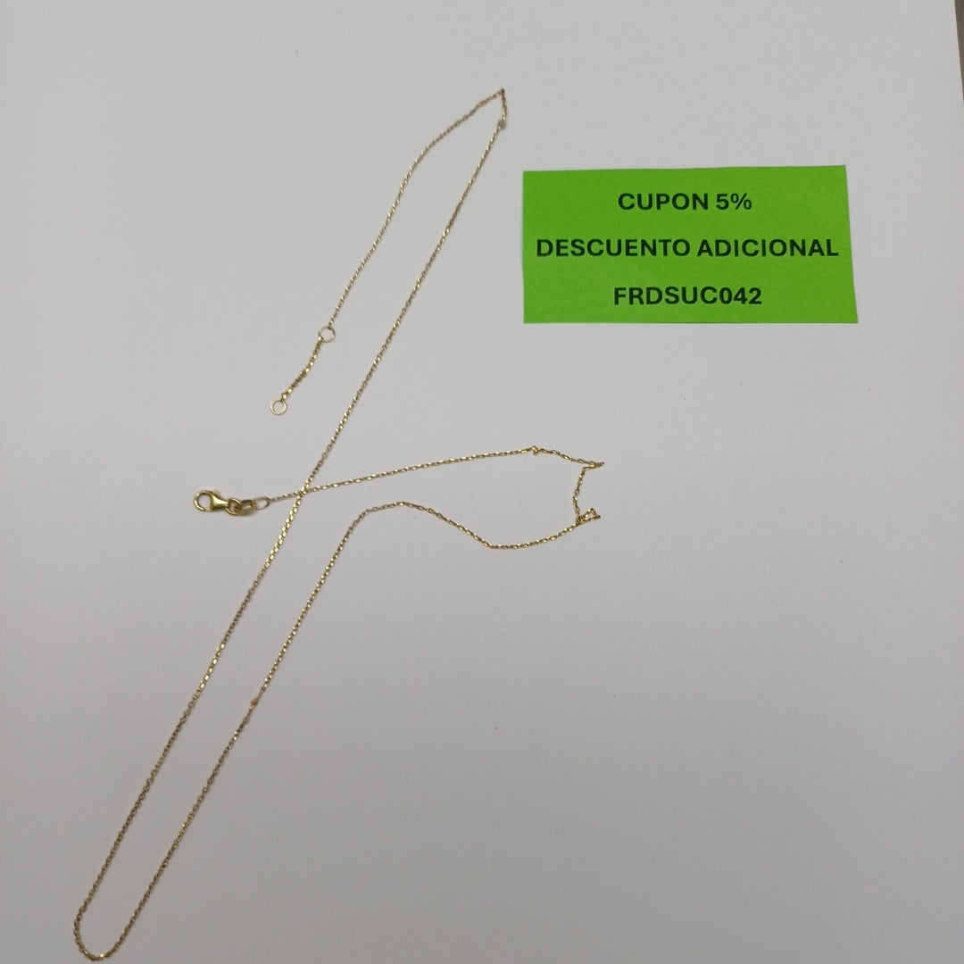 CADENA ORO 14 K 1.4 GRMS (SEMINUEVO)