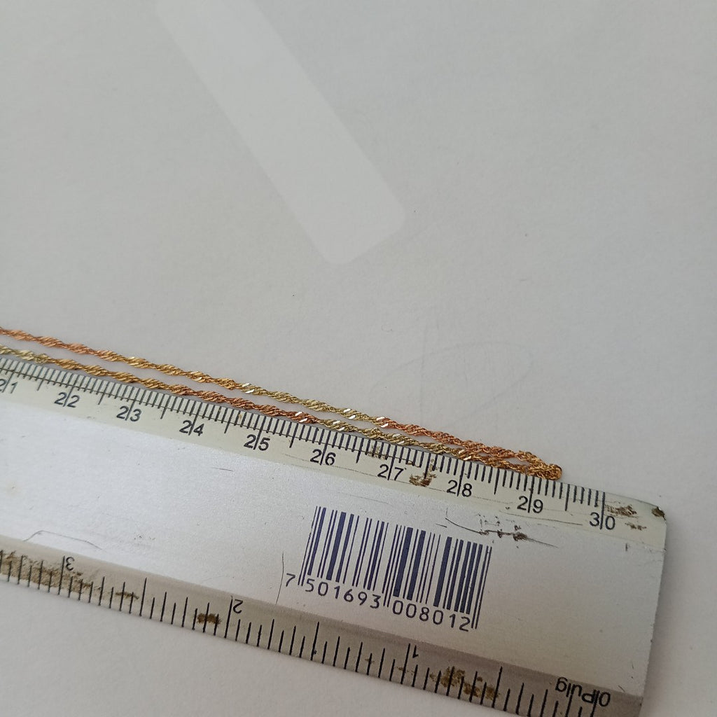 CADENA ORO COMBINADO 10 K 1.9 GRMS (SEMINUEVO)