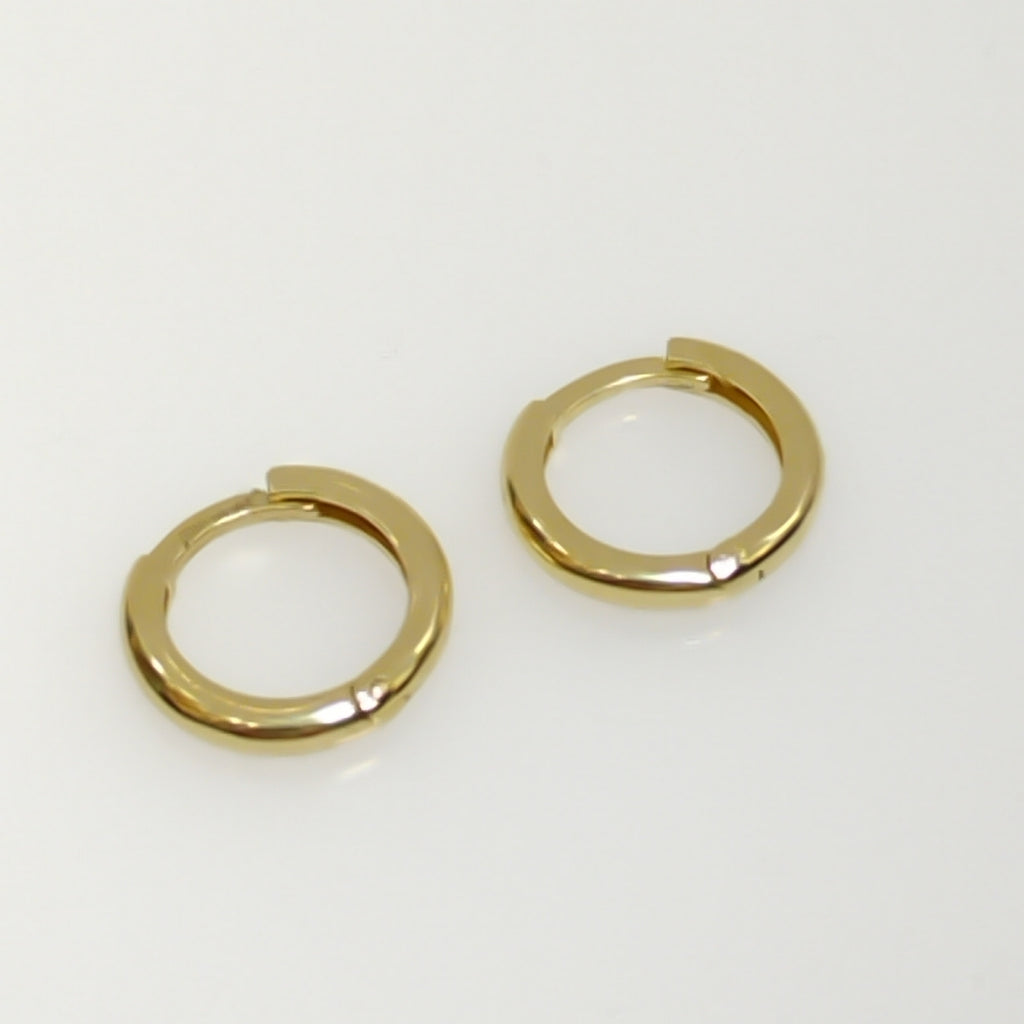 ARETES ARRACADAS LISAS 10K 1.2 GR (NUEVO)