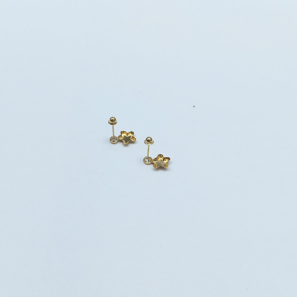 BROQUELES BROQUEL FIG ESTRELLA C CIRCONIA 14K 0.2603 GR (NUEVO)