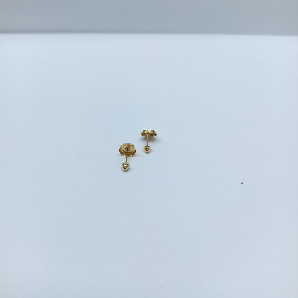 BROQUELES BROQUEL FIG BOTON C CIRCONIA 14K 0.2916 GR (NUEVO)