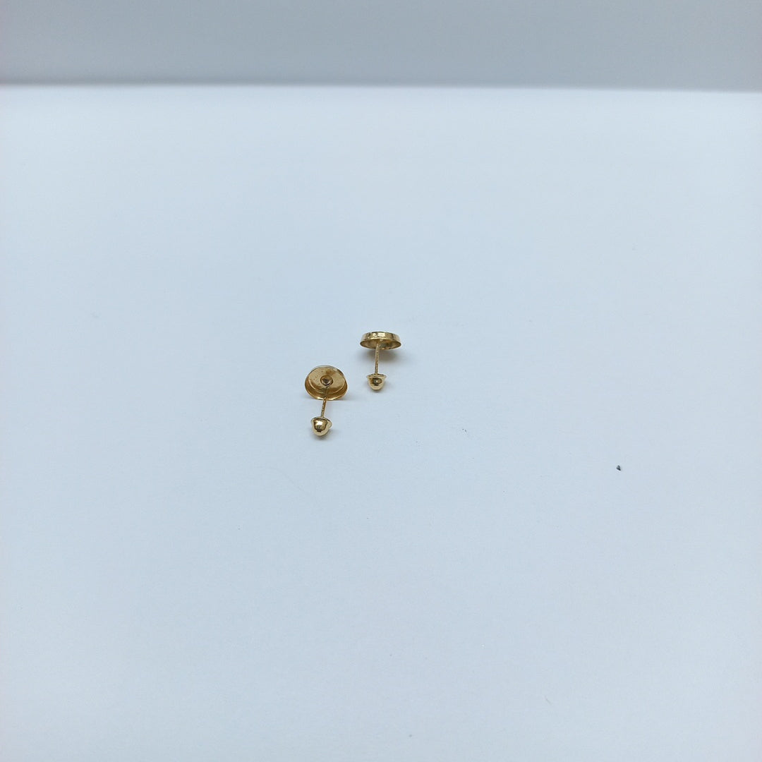 BROQUELES BROQUEL FIG BOTON C CIRCONIA 14K 0.2916 GR (NUEVO)