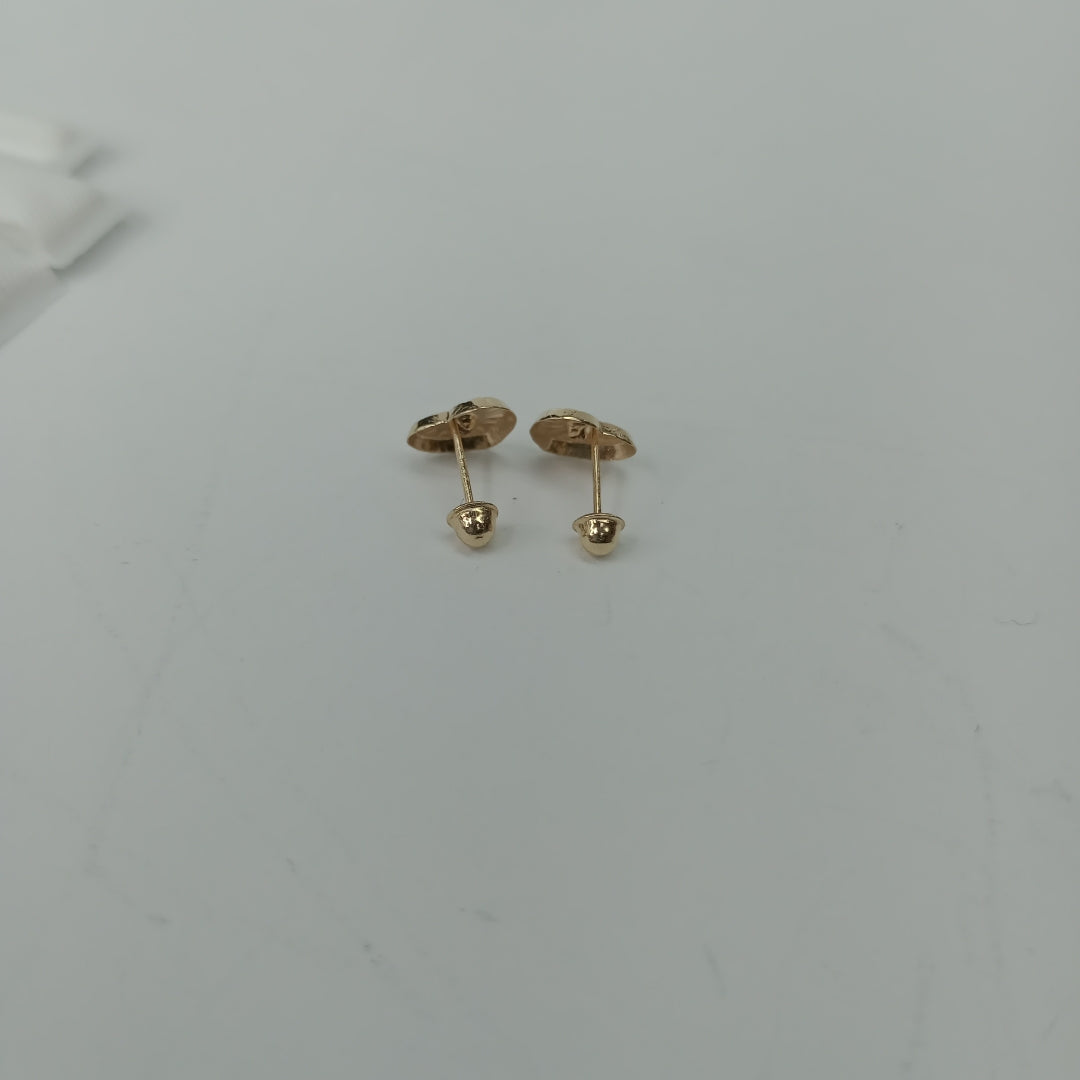 BROQUELES BROQUEL FIG CORAZON C CIRCONIA 14K 0.2603 GR (NUEVO)