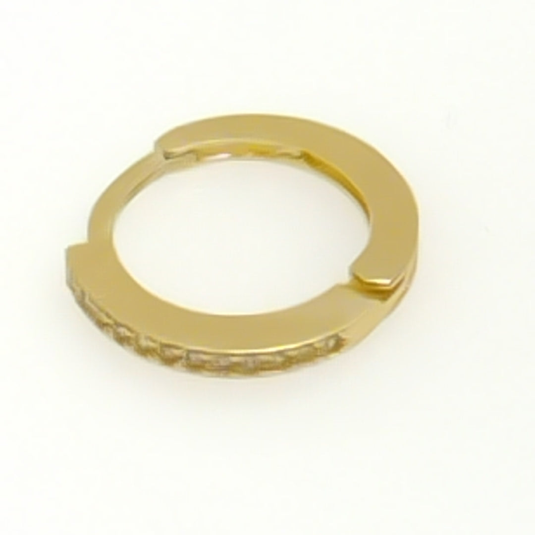 ARETES ARRACADAS CON CIRCONIAS 14K 1.2 GR (NUEVO)