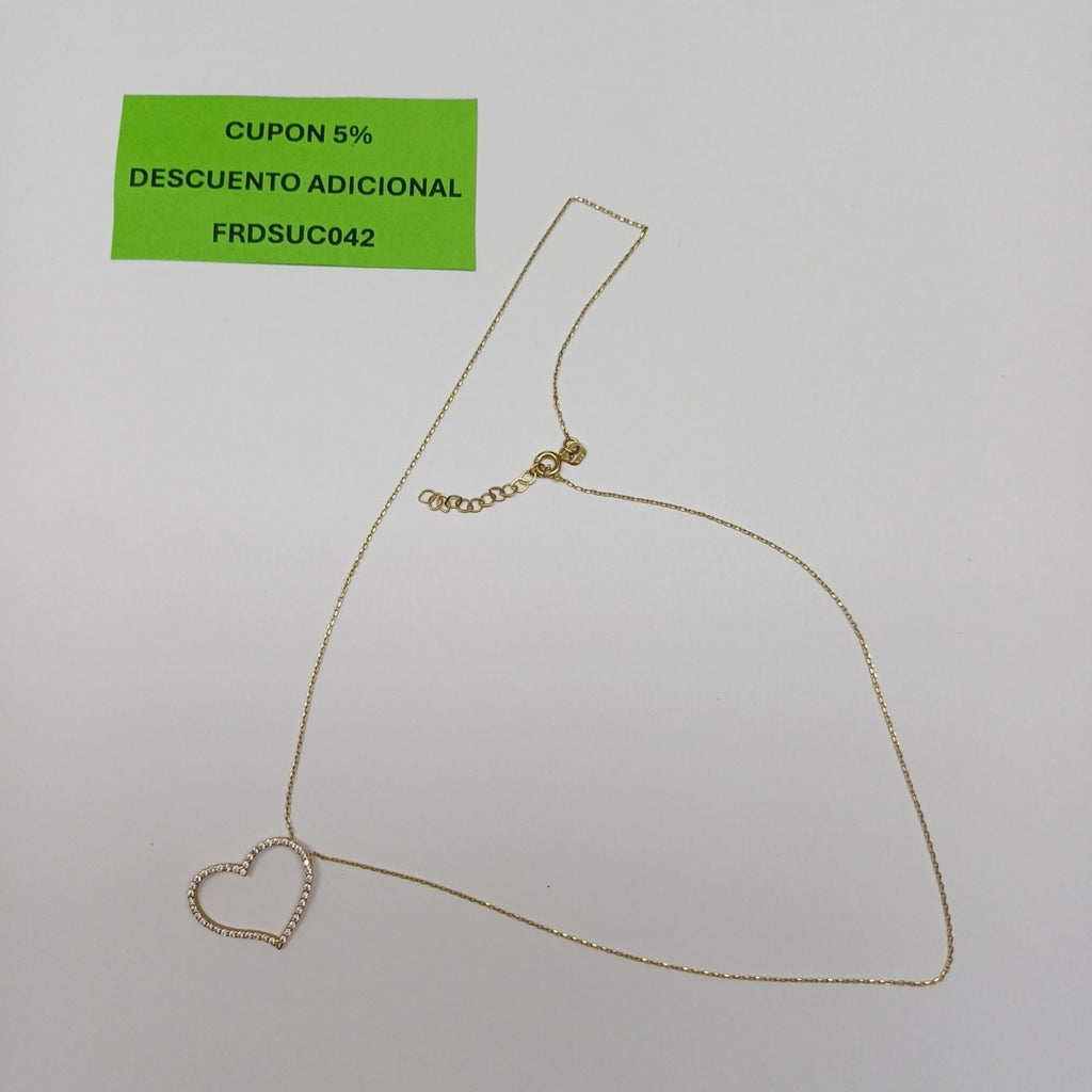 COLLAR, DIJE ORO 14 K 1.9 GRMS (SEMINUEVO)
