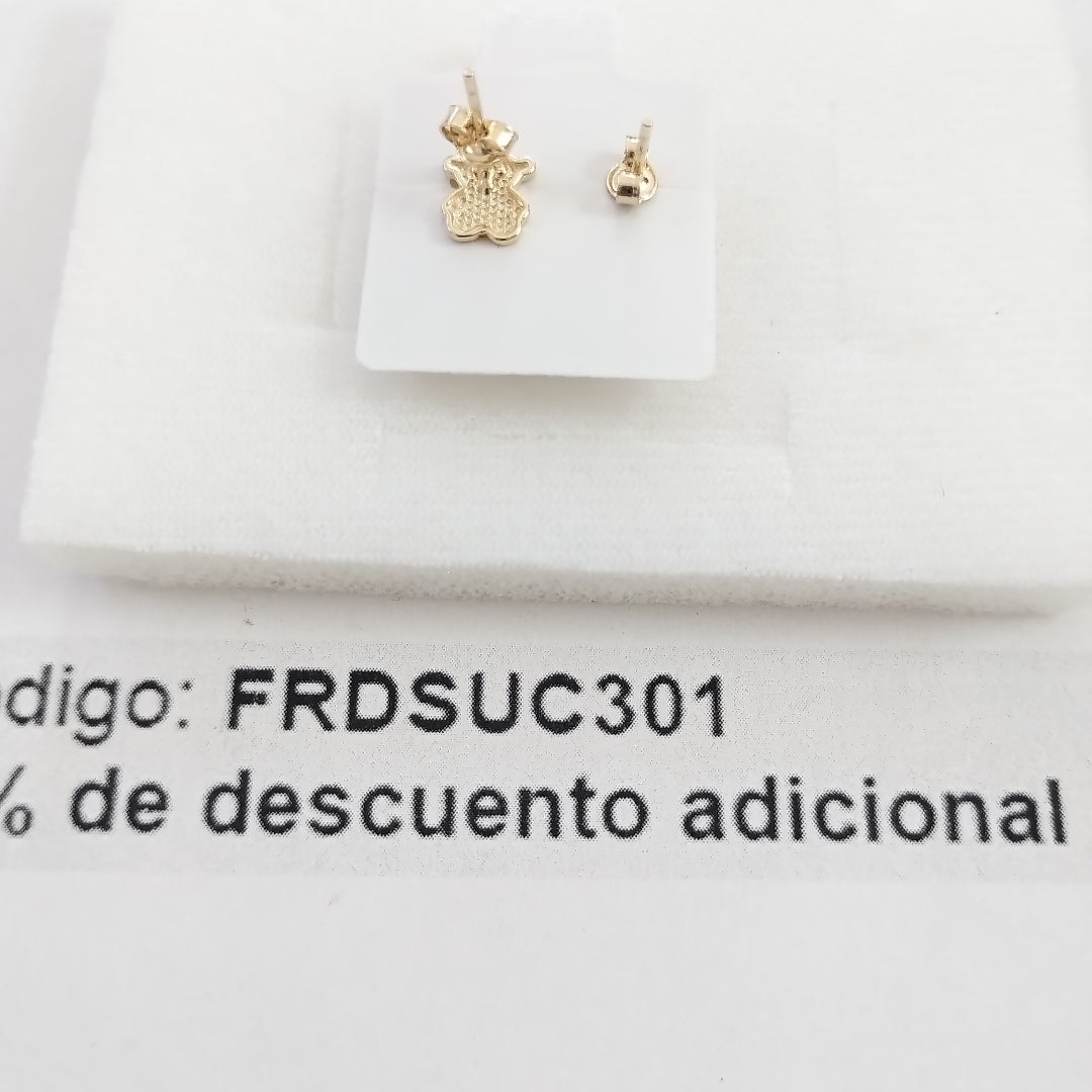 BROQUELES ORO 14K 1 (NUEVO)