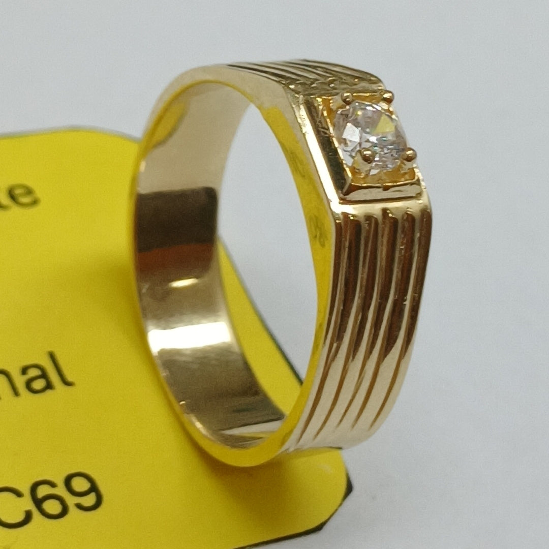 ANILLOS CON CIRCONIA 14K TALLA 9 4.3 GR (NUEVO)