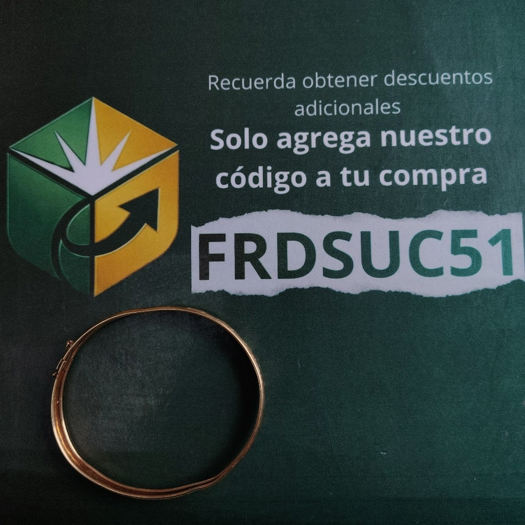 PULSERA RIGIDA ORO 10 K 5.9 GRMS (SEMINUEVO)