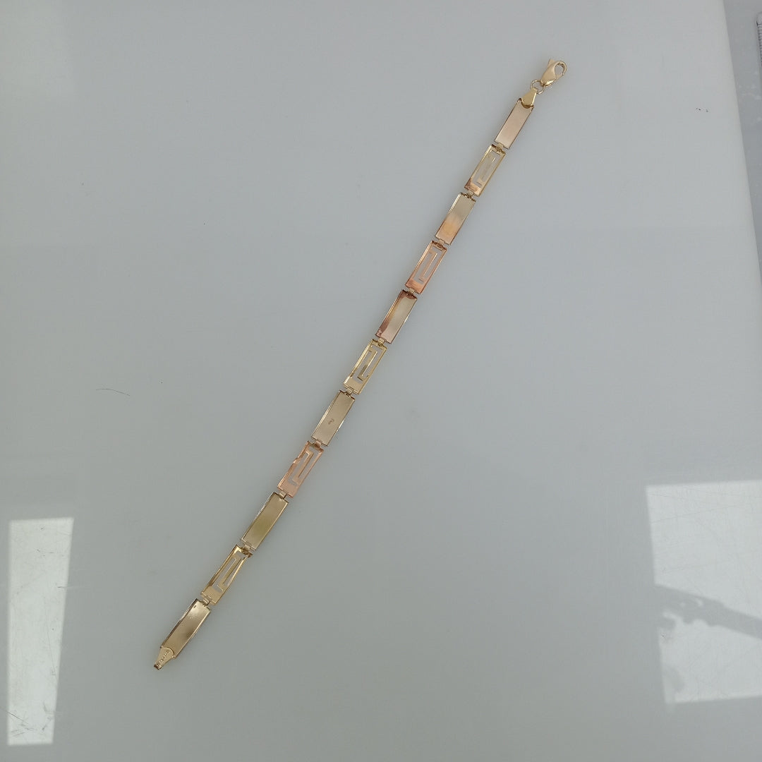 PULSERA ORO COMBINADO 14 K 4.2 GRMS (SEMINUEVO)