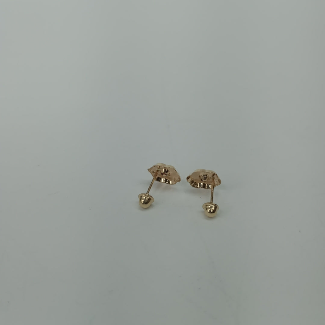 BROQUELES BROQUEL FIG FLOR C CIRCONIA 14K 0.2581 GR (NUEVO)