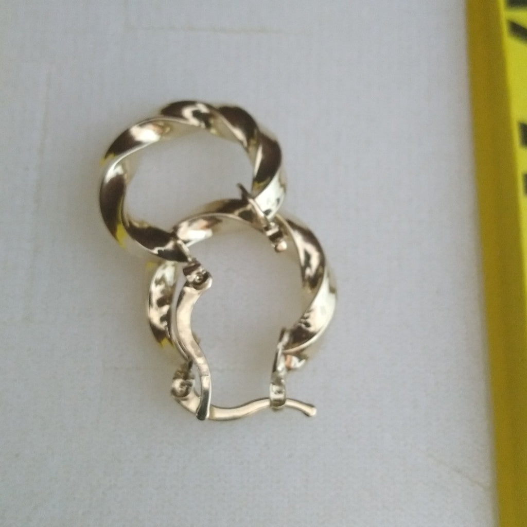 ARETES ARRACADA TORZAL 14K 1.9 GR (NUEVO)