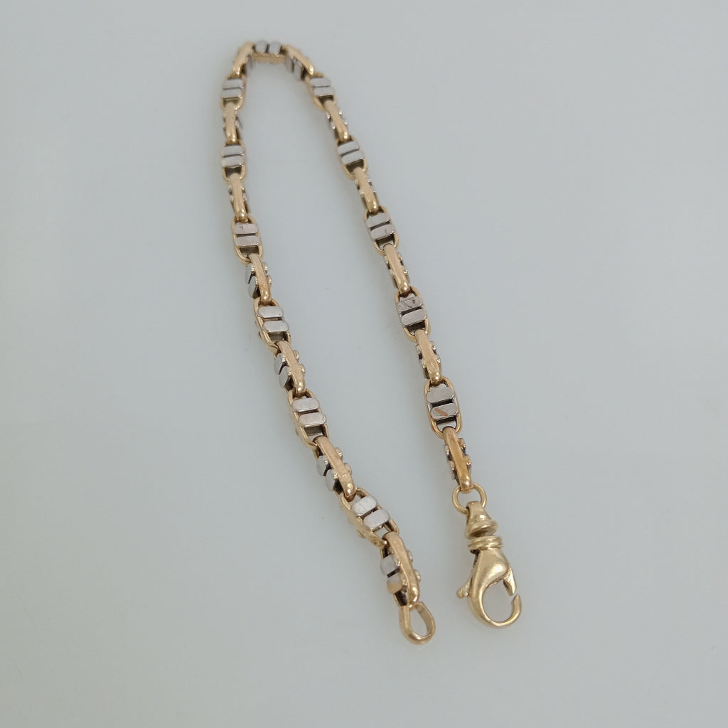 PULSERA ORO, ORO BLANCO 14 K 9.2 GRMS (SEMINUEVO)