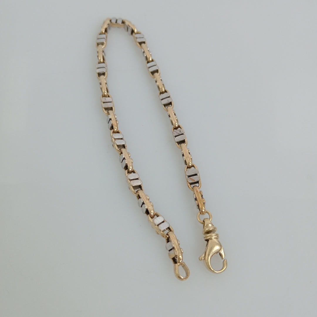 PULSERA ORO, ORO BLANCO 14 K 9.2 GRMS (SEMINUEVO)