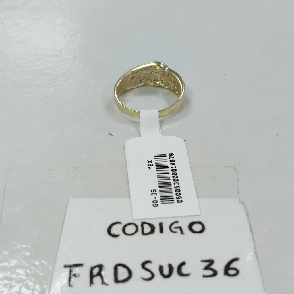 ANILLOS C CIRCONIAS 14K TALLA 7 2.8 GR (NUEVO)
